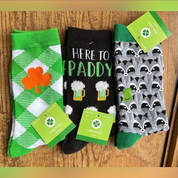 NWT Saint Patrick’s Day Sock Bundle Women’s - Picture 1 of 7